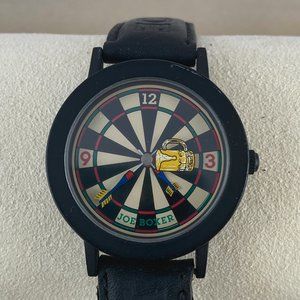 Vintage Rare Joe Boxer Darts at the Pub Watch Rotating Bear Mug